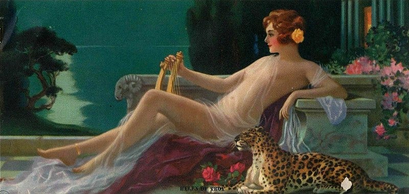 File:Helen of Troy 1934 calendar print, by Henry Hintermeister.jpg