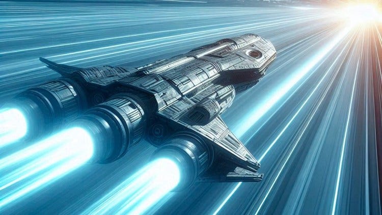 spaceship light speed spaceship light speed