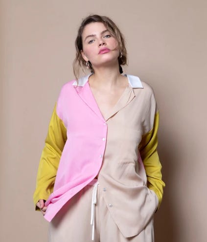 The Lounge Shirt – Pink Mix The Lounge Shirt – Pink Mix