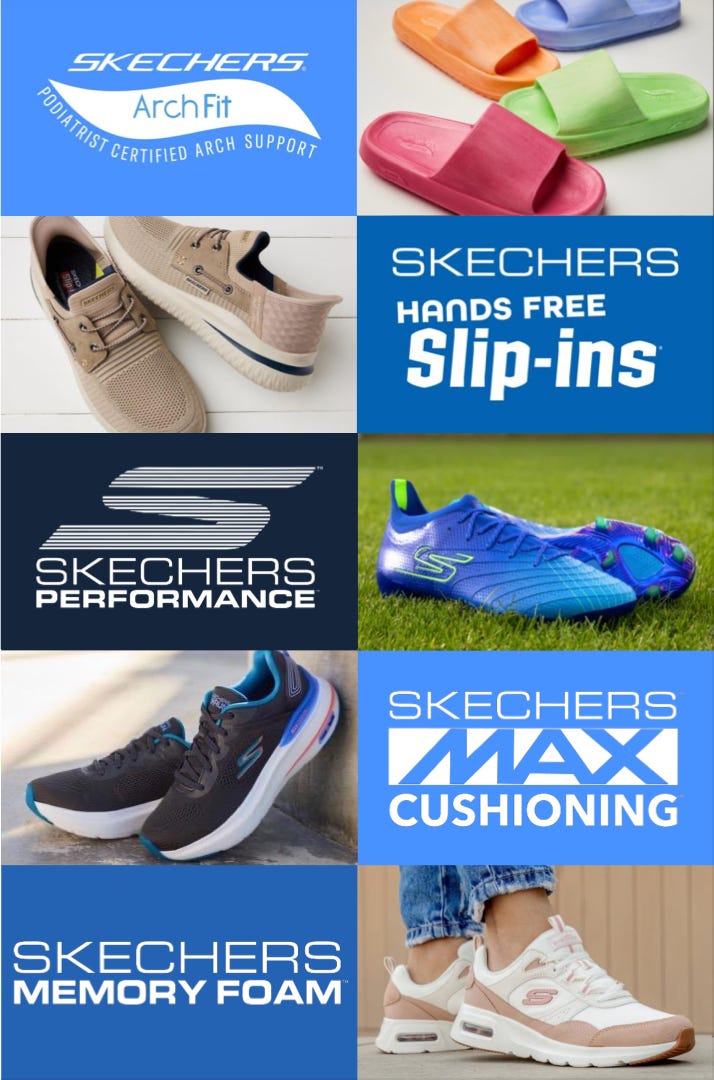 A collage of shoes

Description automatically generated