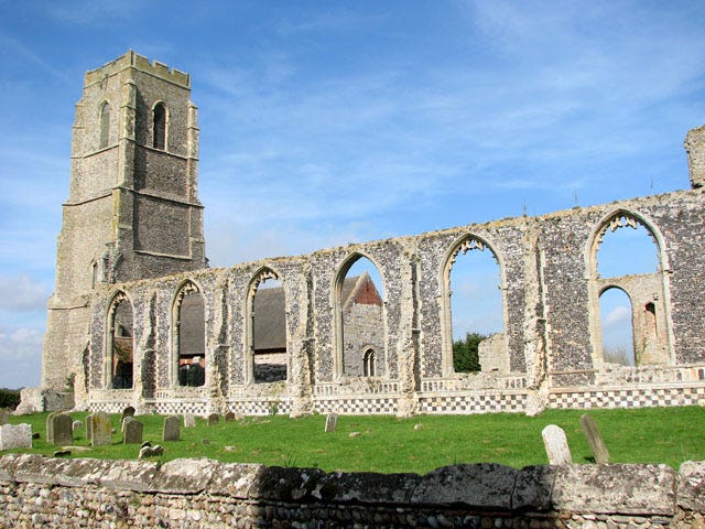 St Andrew's church in Covehithe