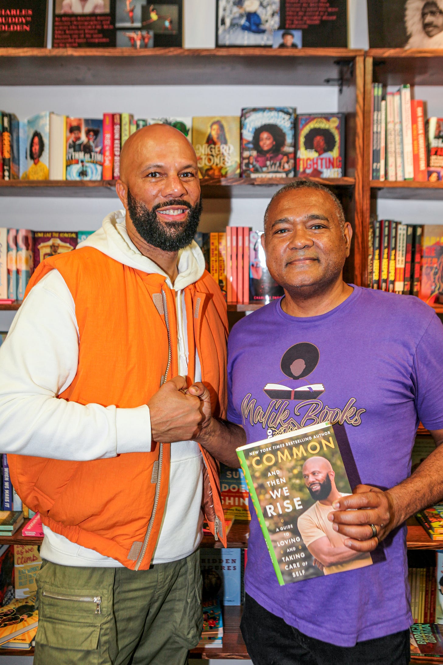 Common at Malik Books with new book And Then We Rise. Common at Malik Books with new book And Then We Rise.