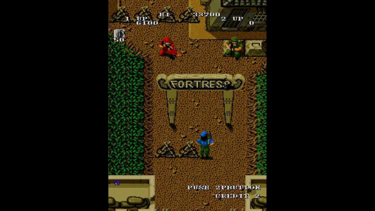 A screenshot of Che entering the Fortress region