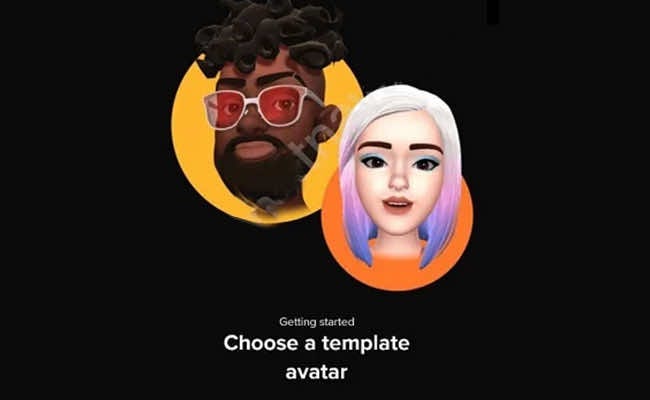 tiktok Bitmoji-like avatars