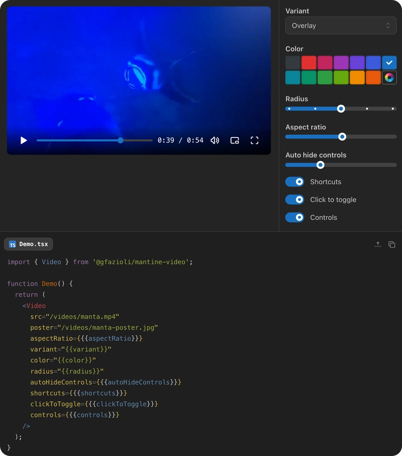 Mantine Video Mantine Video