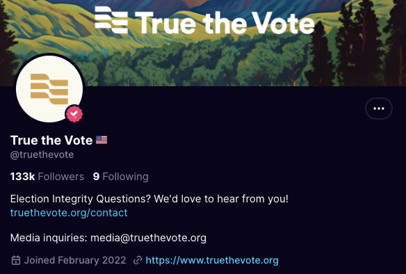 true the vote truth social true the vote truth social