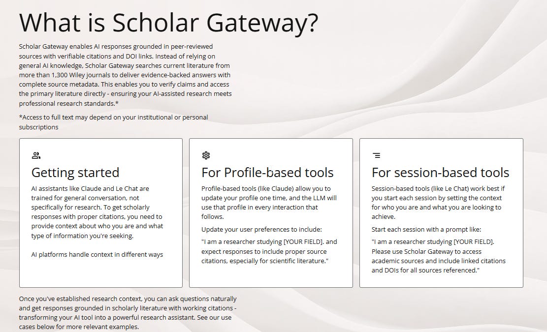 Model Context Servers - Wiley AI Gateway & PubMed - How Claude can now pilot test search strategies using PubMed