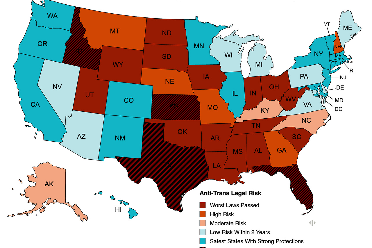 Trans Risk Map Erin In The Morning | Substack