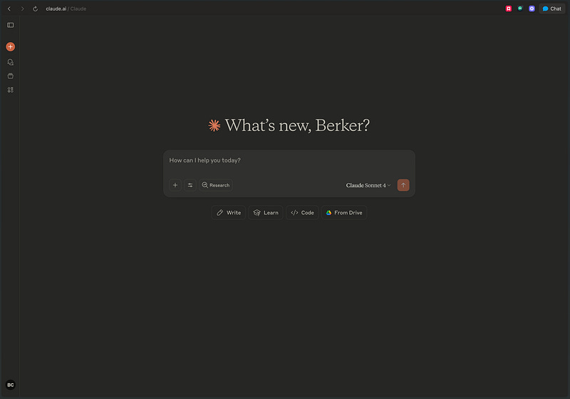 Anthropic’s Claude AI browser version