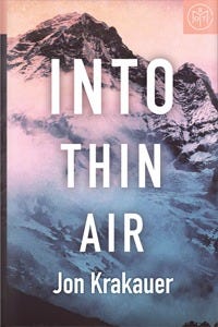 Into Thin Air by Jon Krakauer Into Thin Air by Jon Krakauer