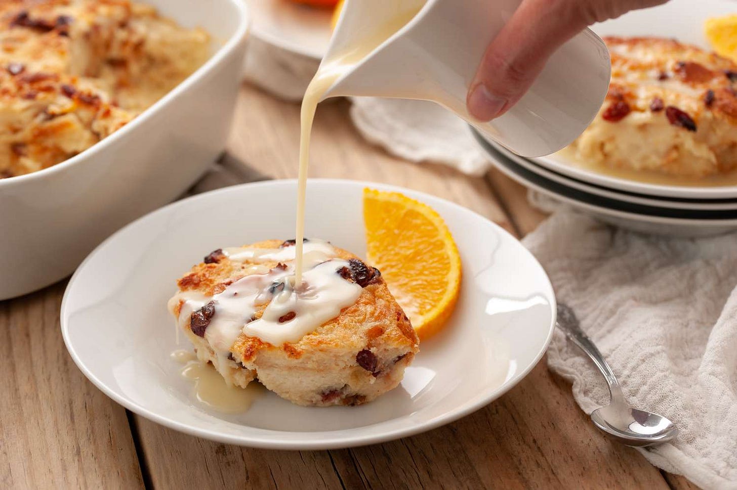 Cranberry Orange Bread Pudding