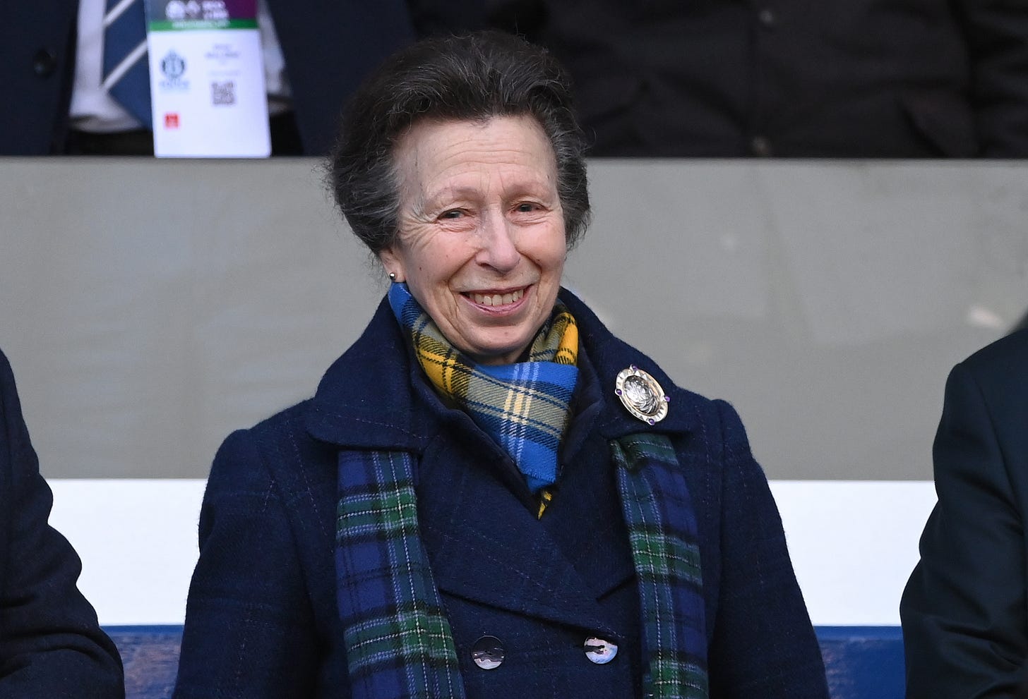 Princess Anne at Scotland rugby match in 2023