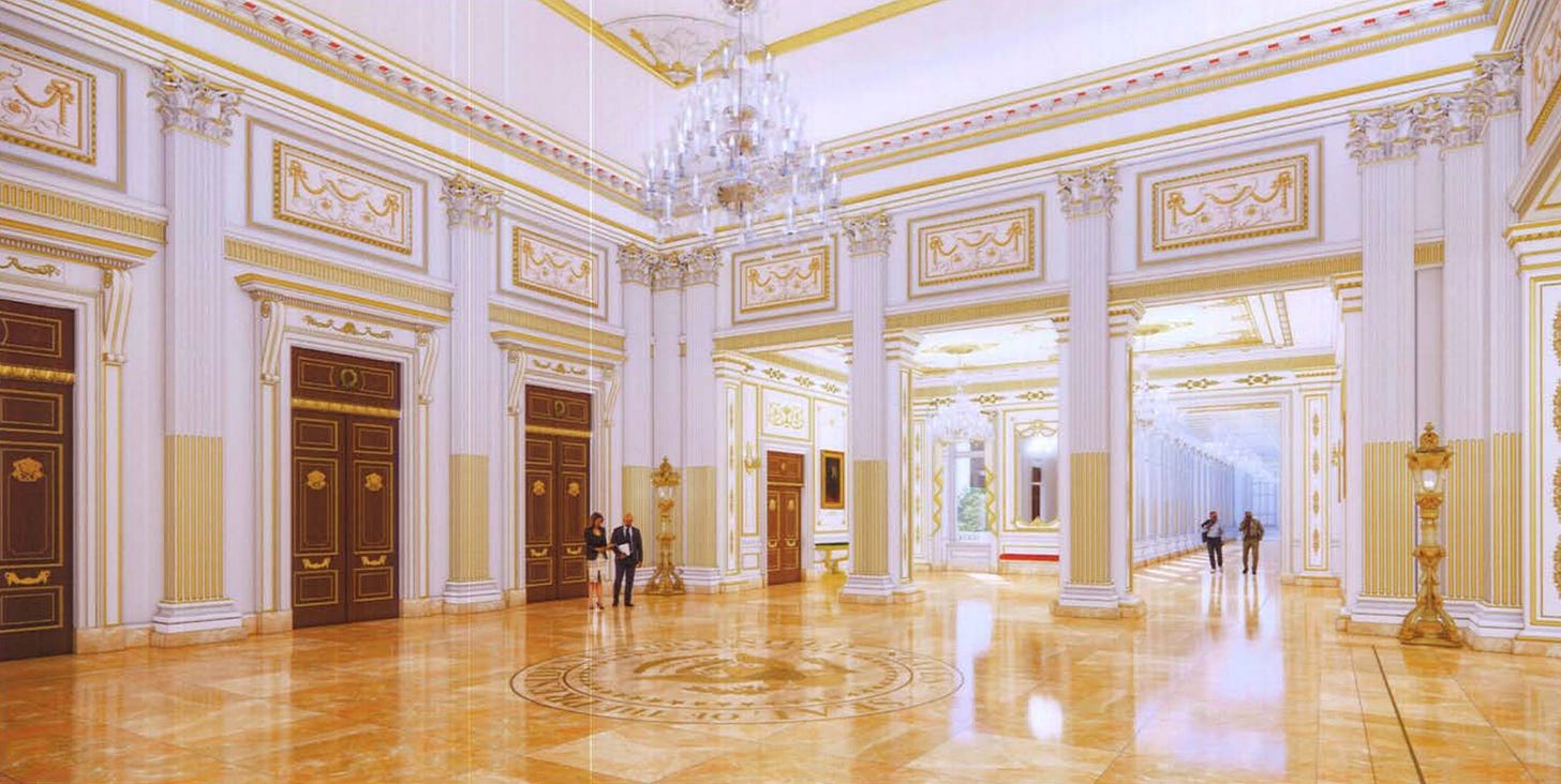 white house ballroom design