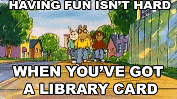 Opened a library card over the weekend because having fun isn't hard… 😅 :  r/Arthur