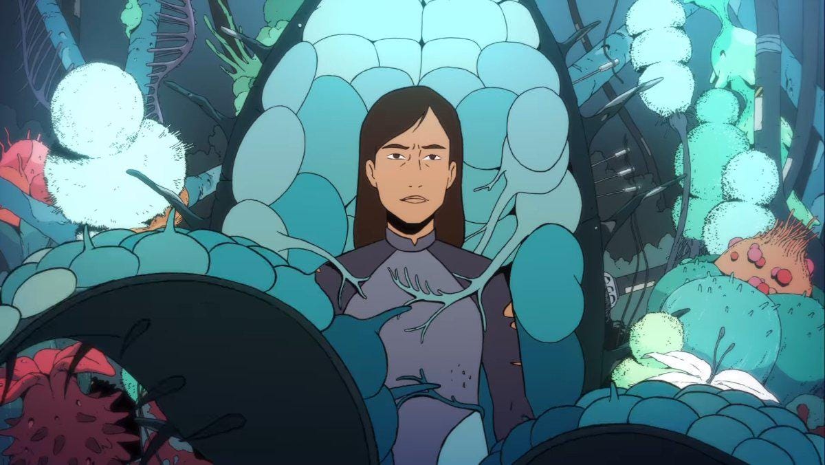 I don't know if we'll ever get another thought-provoking, mature animated  Sci-Fi series like Scavenger Reign, or that has a similar art style to  Mœbius (Jean Giraud) in the near future... :