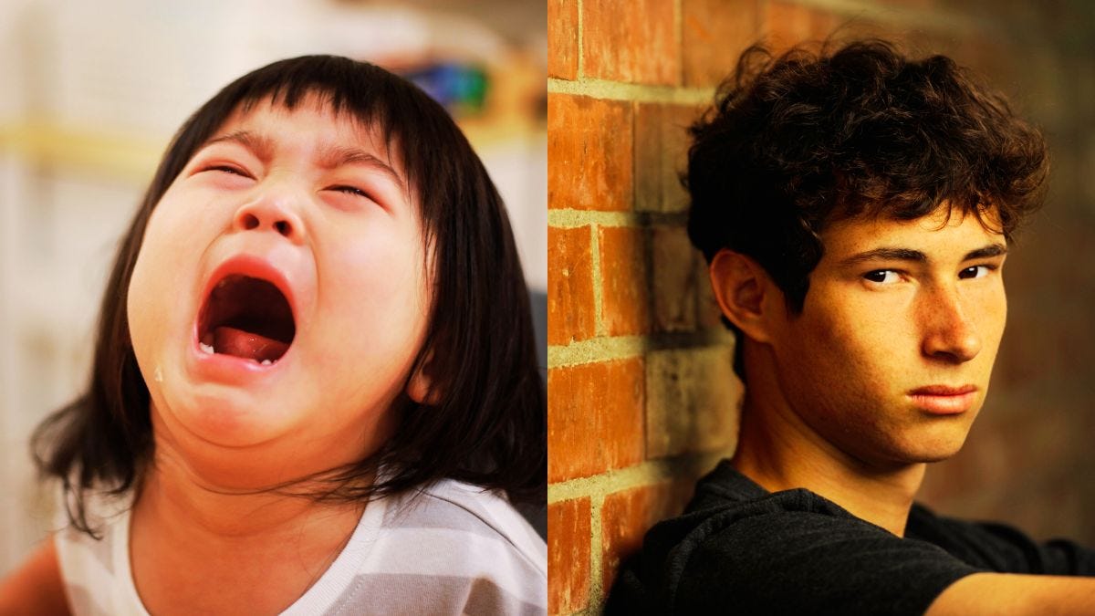 The Toddler Hurry & Teen Worry