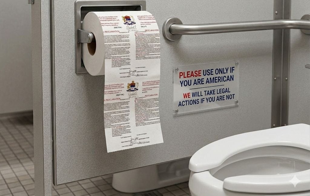 The "Toilet Papers" Signed by the "Queen of England"