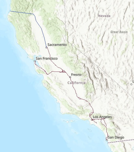 Imagining HSR extended to Eureka