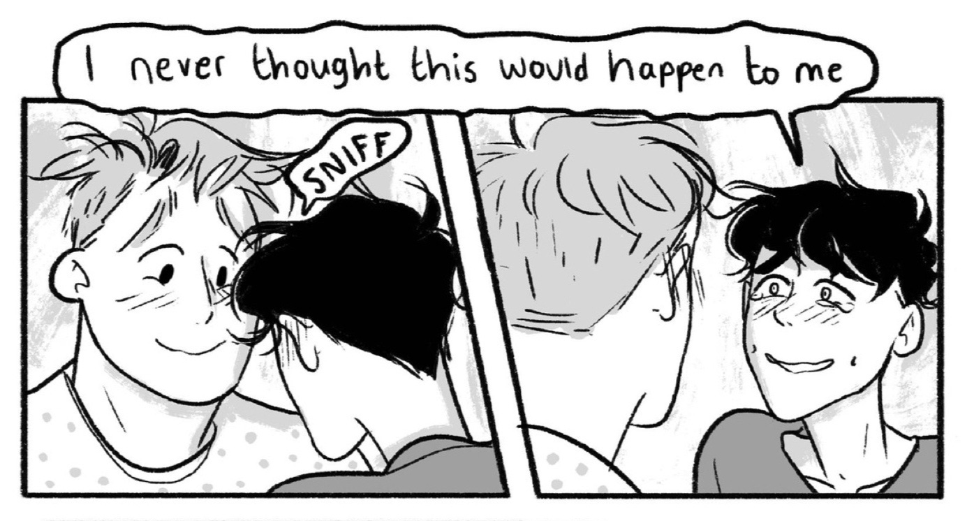 panel from Heartstopper, copyright Alice Oseman