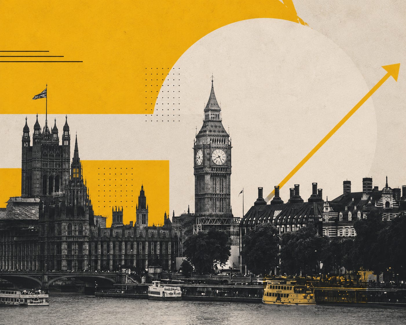 A dramatic reimagining of London’s skyline using Jamaica Homes’ signature yellow and grayscale editorial style. The image transforms the city into a bold visual statement, blending financial uncertainty, architecture, and urban identity into a striking modern collage. A dramatic reimagining of London’s skyline using Jamaica Homes’ signature yellow and grayscale editorial style. The image transforms the city into a bold visual statement, blending financial uncertainty, architecture, and urban identity into a striking modern collage.