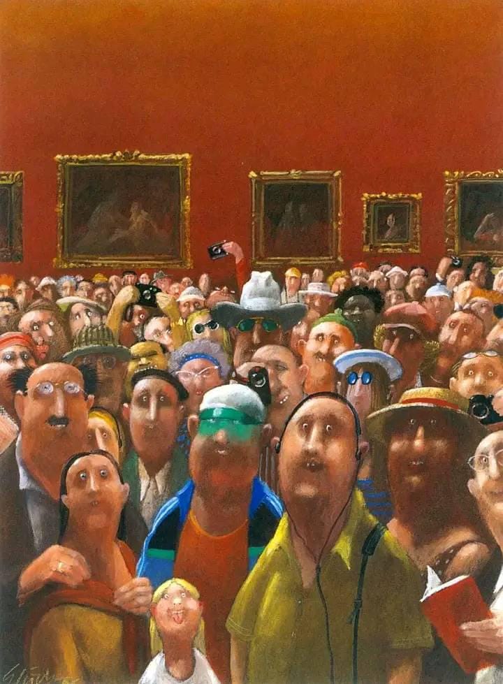 r/museum - Gerhard Glück - An Ordinary Day for Mona Lisa (2008)