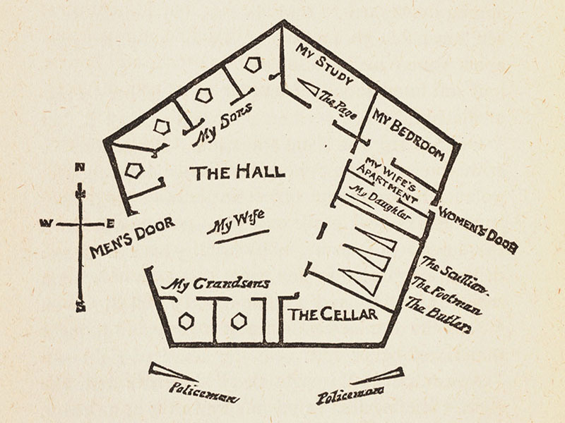 Da Flatlandia di Edwin A. Abbott.