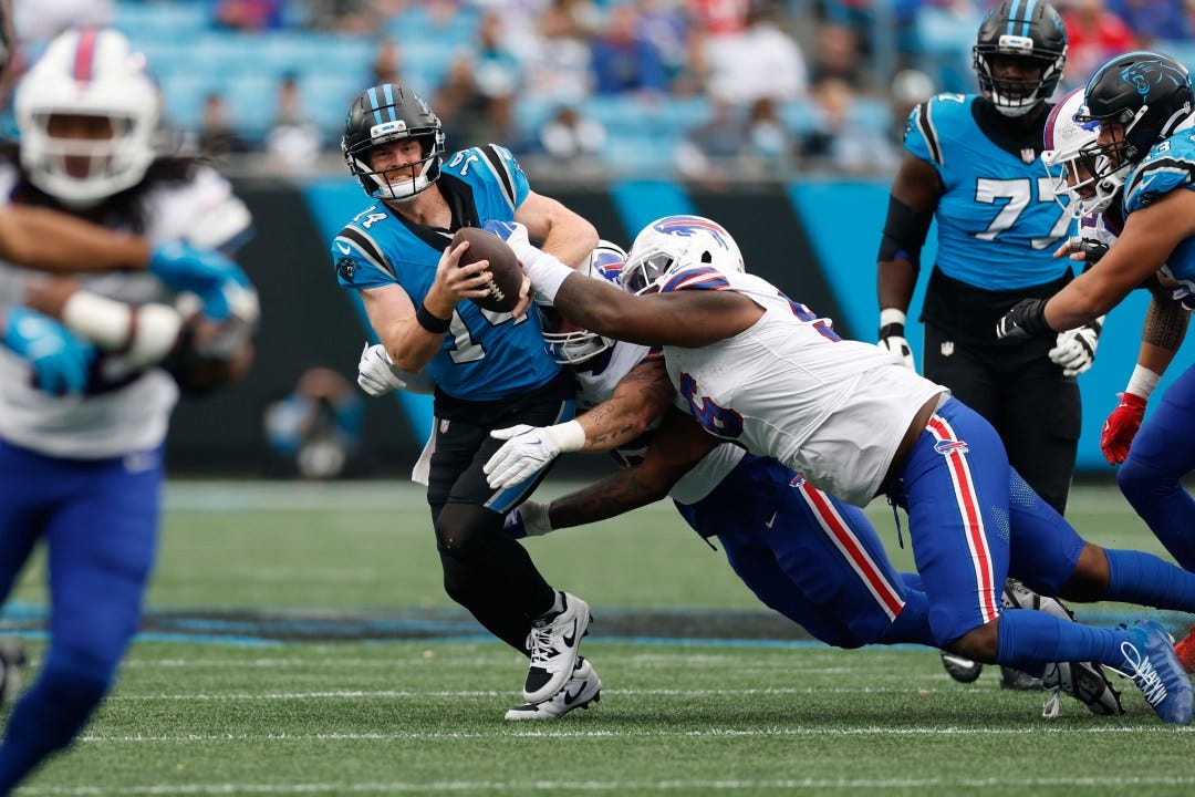 Panthers, Dalton struggle against Bills, lose for first time at home this  season
