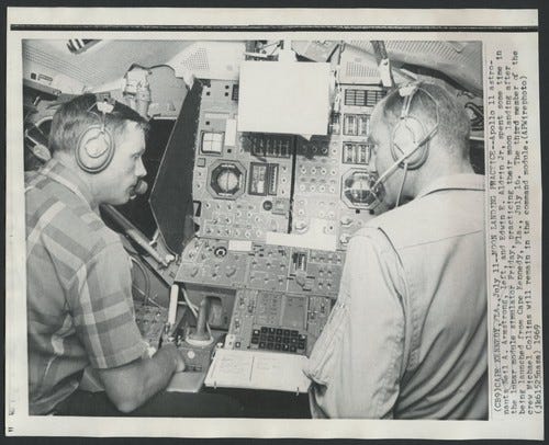 1969 Neil Armstrong Buzz Aldrin Apollo 11 Simulator NASA Original Wire ...