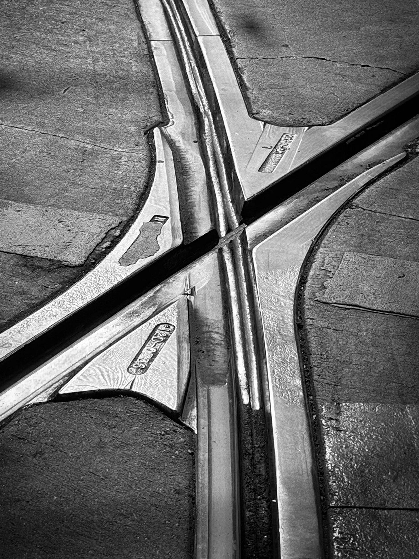 May be a black-and-white image of road