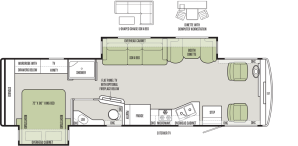 2018 Tiffin 32SA floorplan
