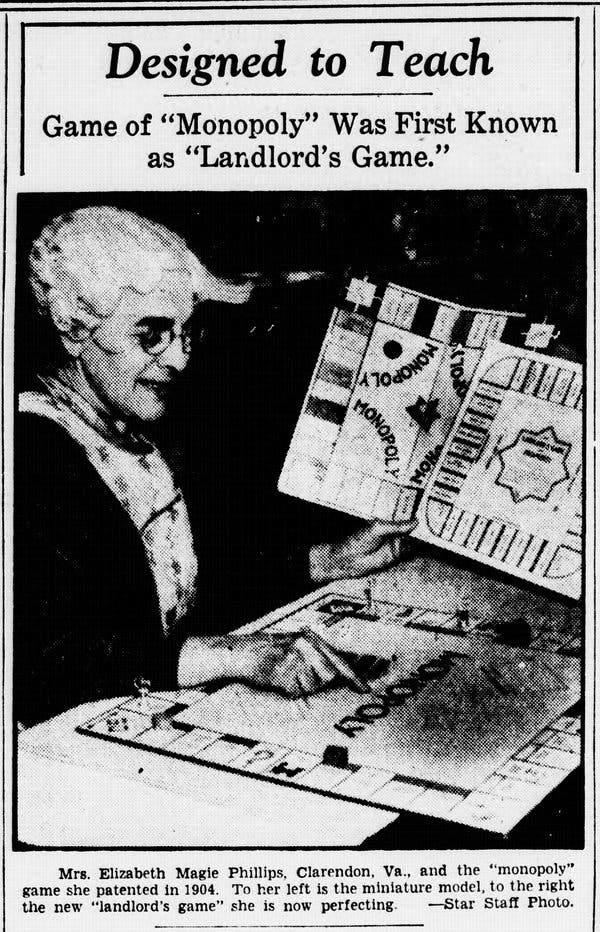 A New Monopoly Game Celebrates Women, but What About the One Behind the  Original? - The New York Times