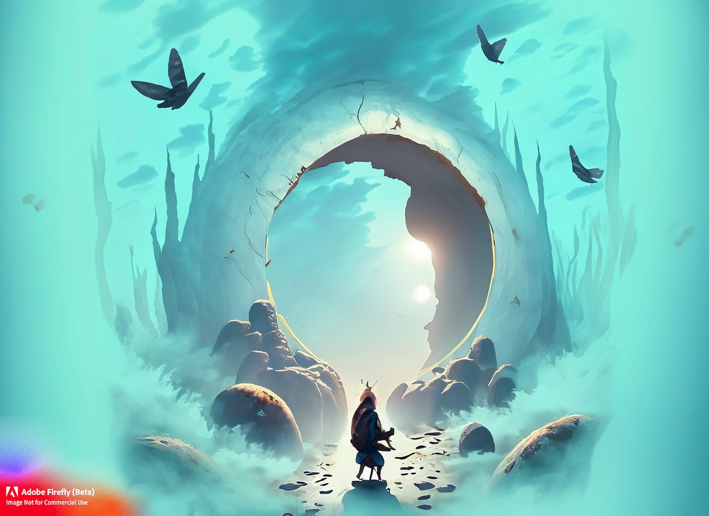 The Rabbit Hole - AI Image by Robert Metivier with Adobe Firefly Beta
