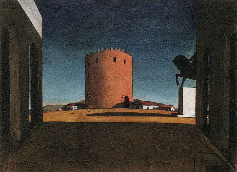 De Chirico, The Red Tower (1913)