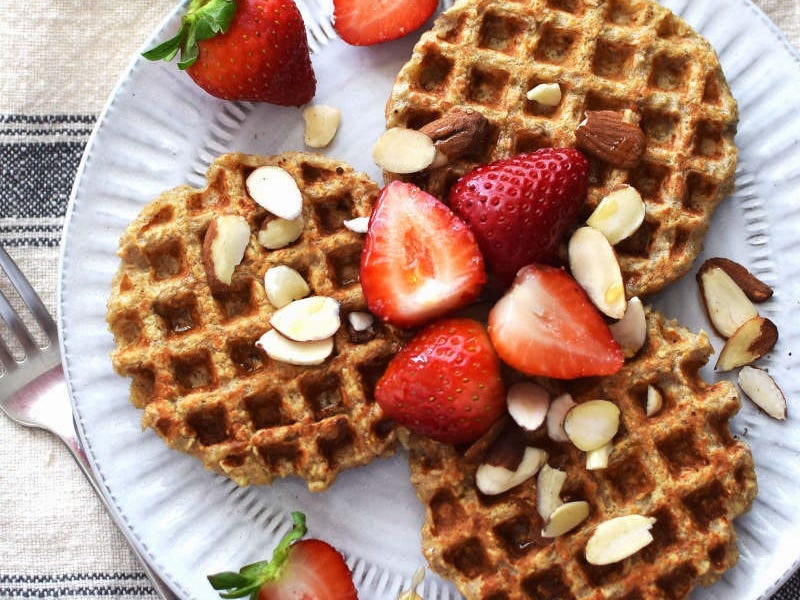waffles de avena