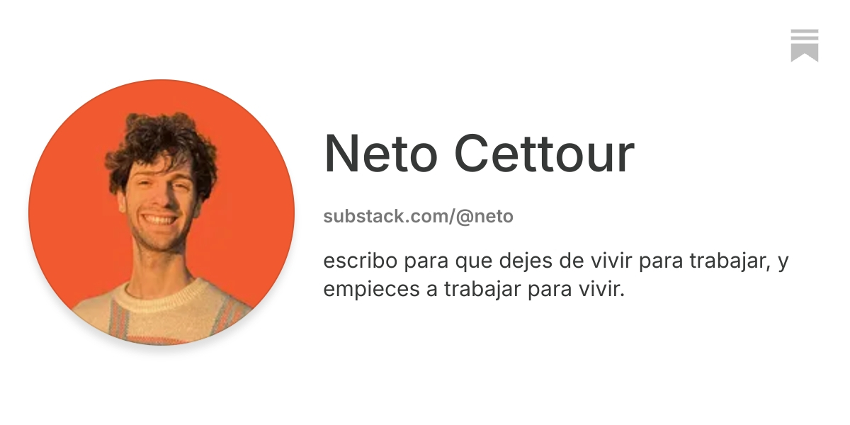 Neto Cettour | Substack