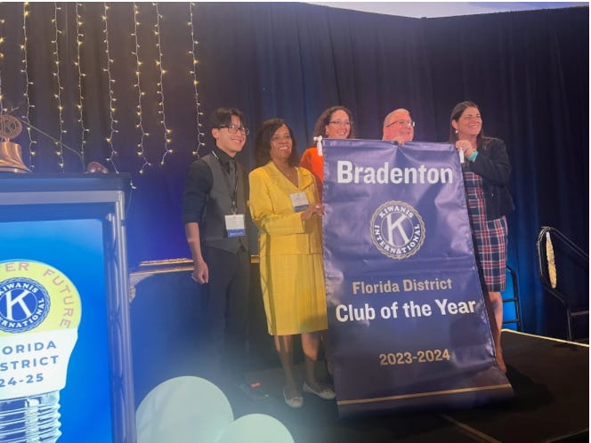 Bradenton Kiwanis Named Florida District Club of the Year for 2023–24