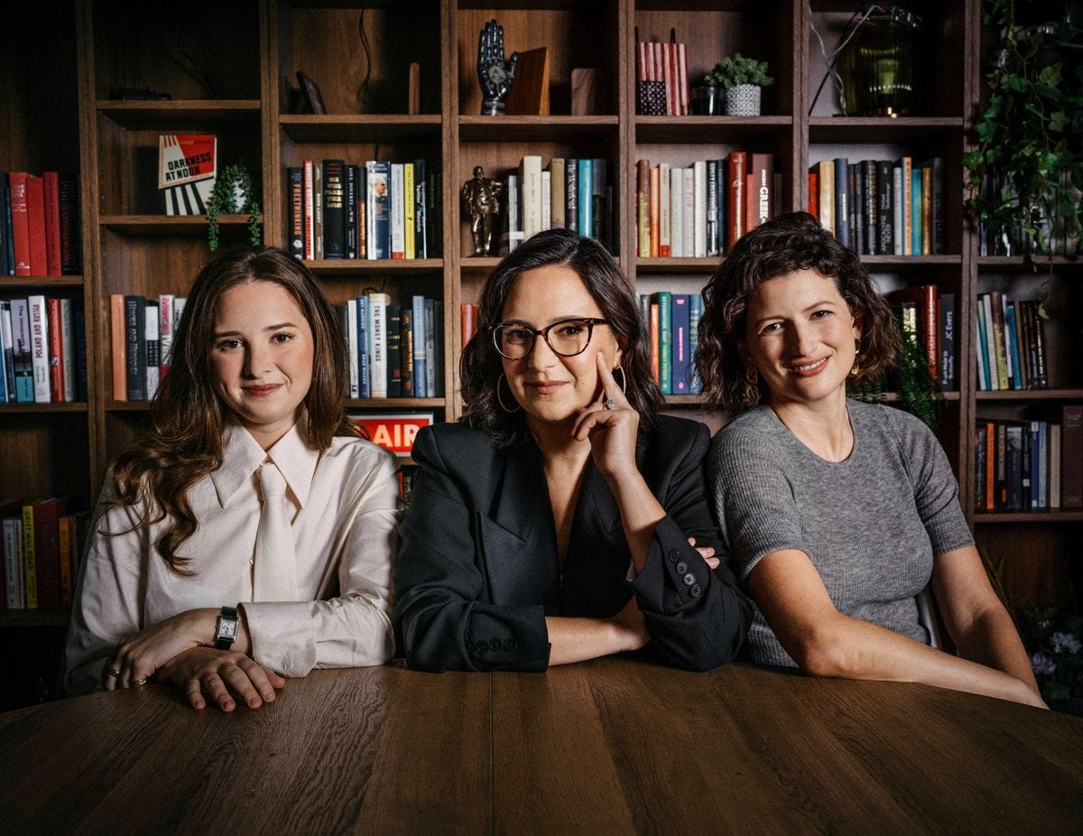 Bari Weiss with fellow Free Press founders