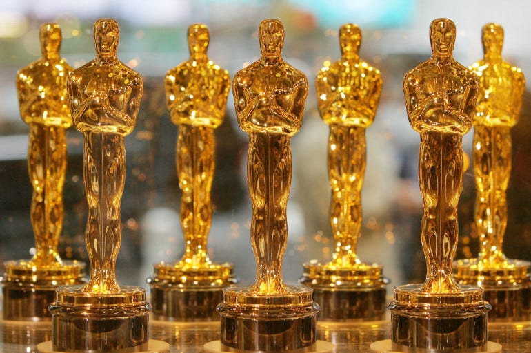 Les statuettes des Oscars, le 23 janvier 2006, à New York. (archives)