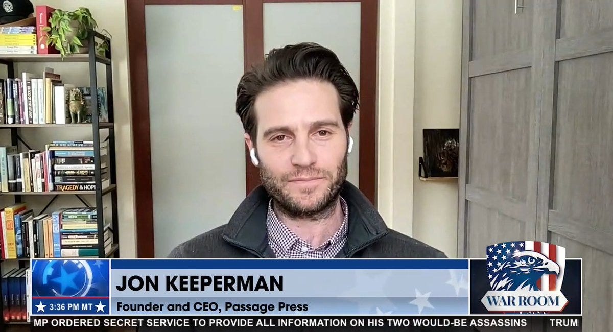 Passage Press CEO Jonathan Keeperman Urges Overhaul Of Agencies Like The NEA And NEH To Promote Conservative Culture