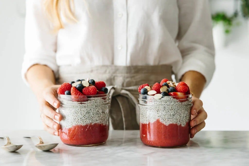 Chia seed pudding is easy to make. Use dairy-free nut milk for a healthy vegan option. Chia seed pudding is easy to make. Use dairy-free nut milk for a healthy vegan option.