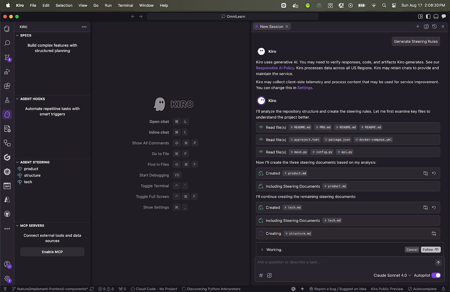 Kiro steering documents