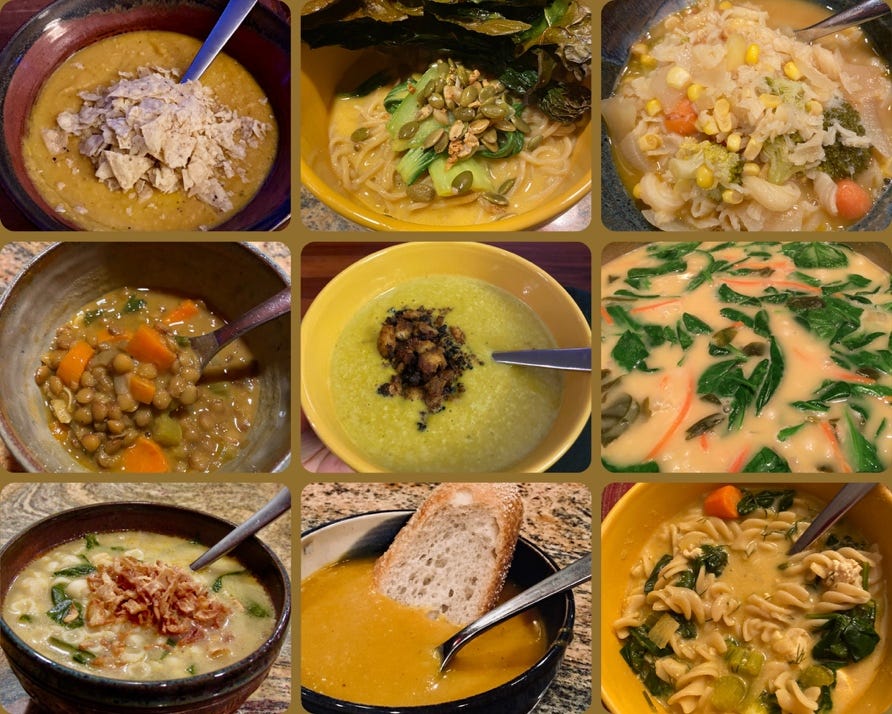 A collage of different types of soup
AI-generated content may be incorrect. A collage of different types of soup
AI-generated content may be incorrect.