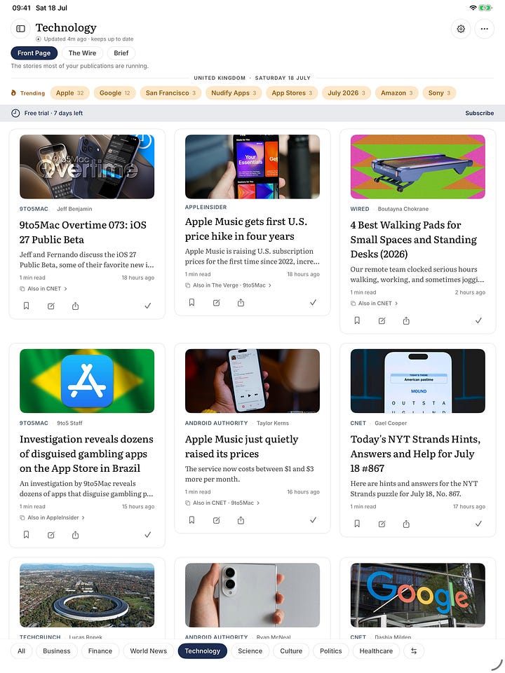 Inkline 1.2: on iPad