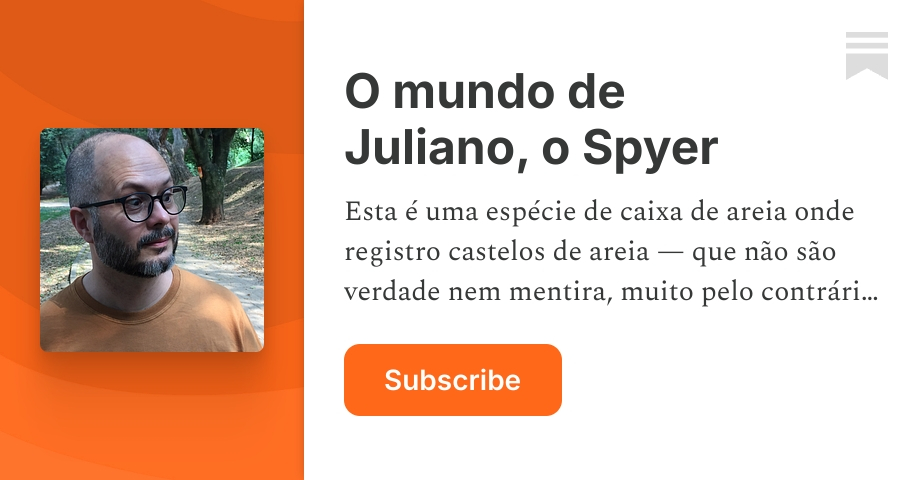 O mundo de Juliano, o Spyer | juliano spyer | Substack