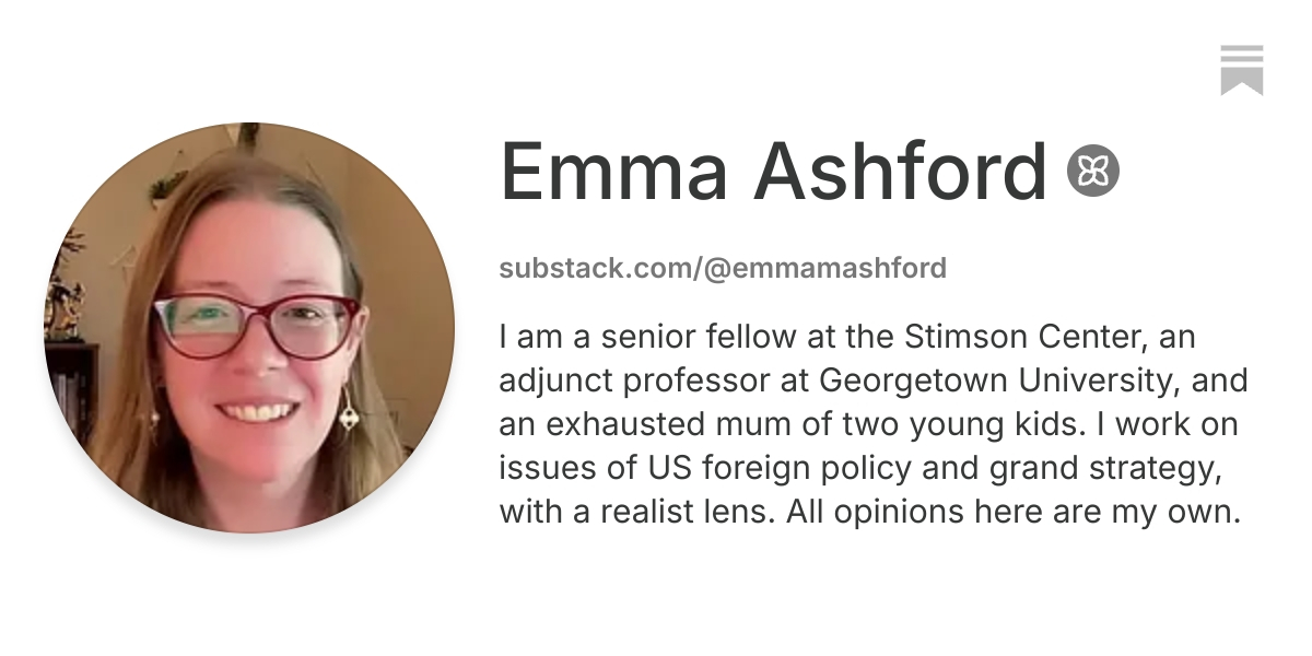 Emma Ashford | Substack