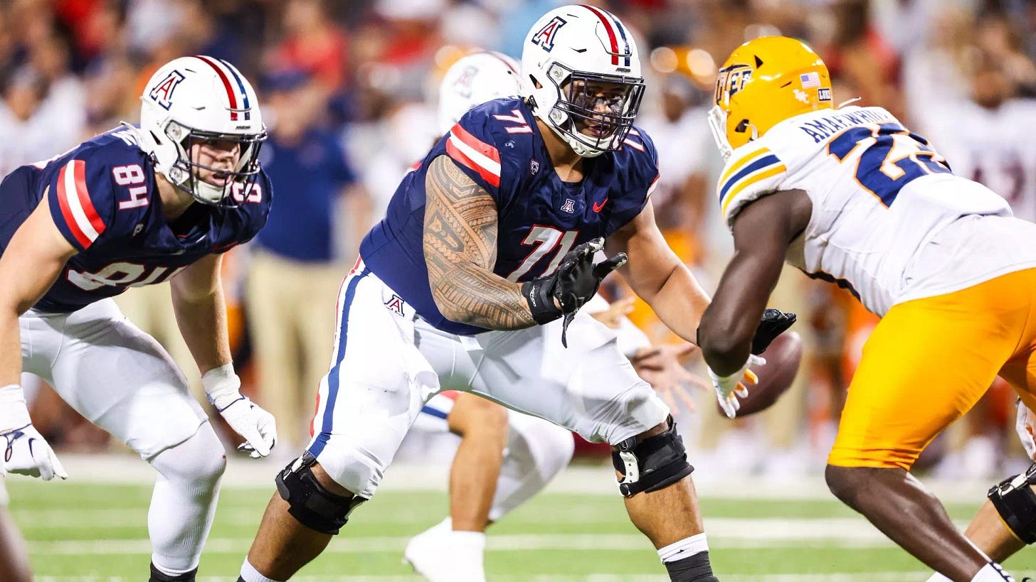 Jonah Savaiinaea - Football - University of Arizona Athletics