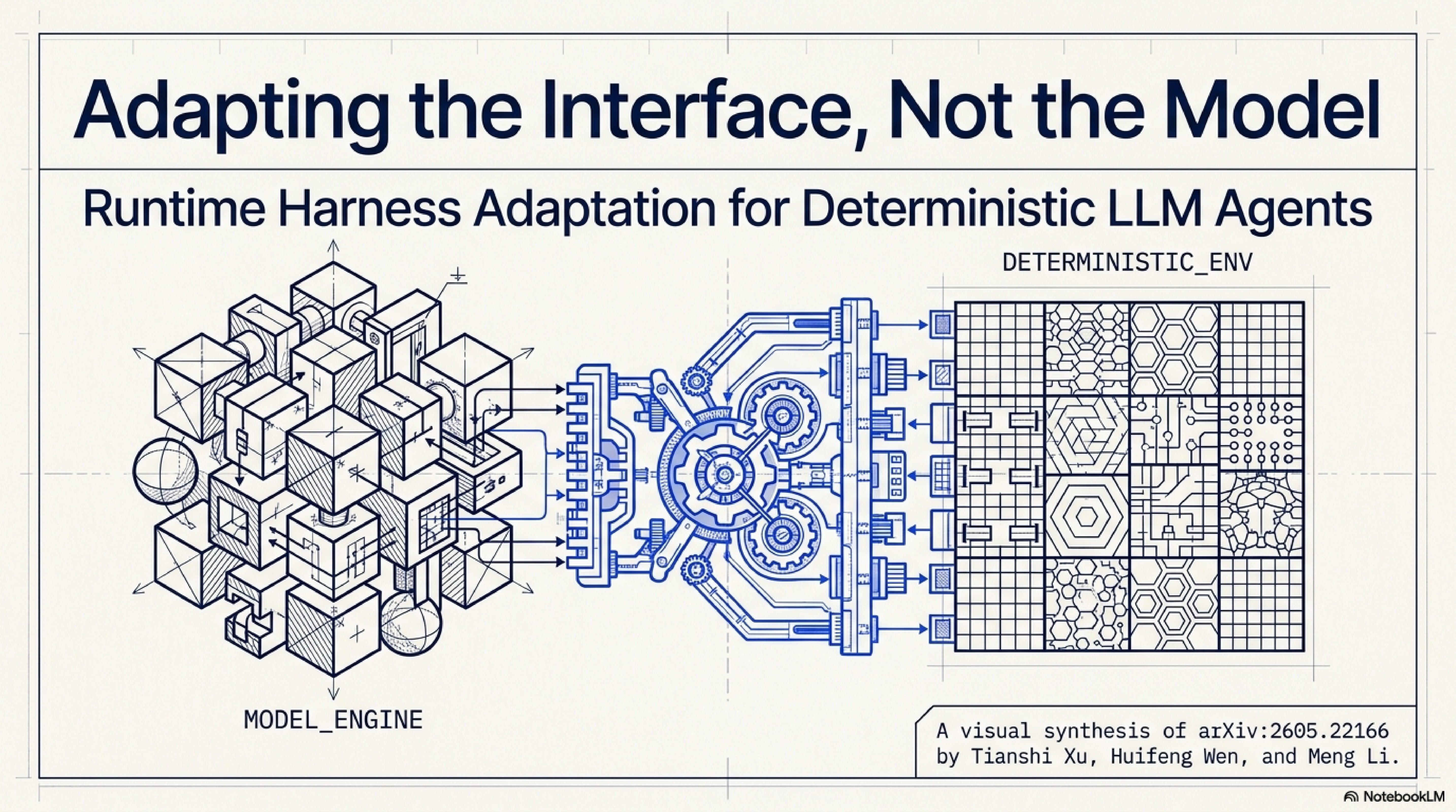 Adapting the Interface, Not the Model: Runtime Harness Adaptation for Deterministic LLM Agents
