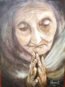 Hannah Paine - The Prayer | Portrait Art Fine Art