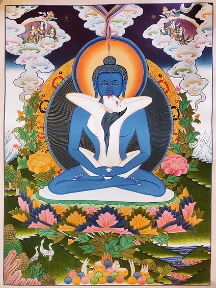 Samantabhadra Buddha Thangka Painting | traditionalartofnepal.com