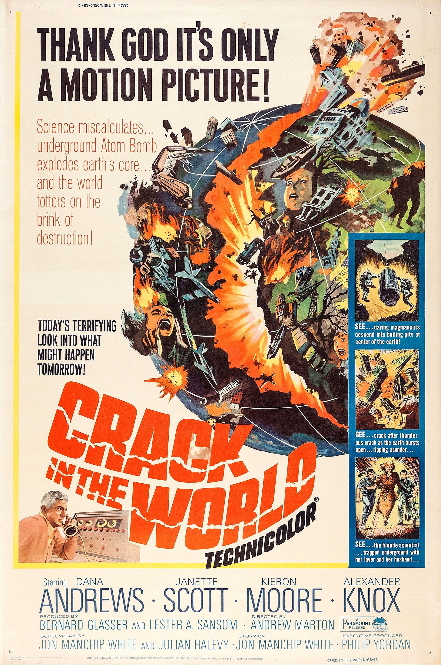 Crack in the world (1965) film poster